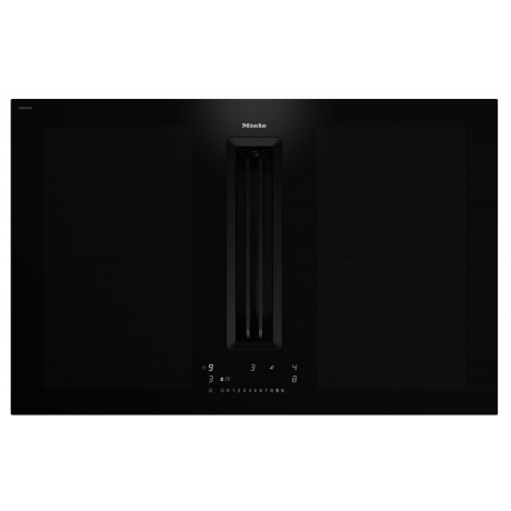 MIELE KMDA 7676-1 FL D BlackPerfection Επαγωγική Εστία με Ενσωματωμένο Απορροφητήρα 80cm